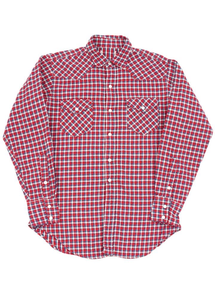 60's RANCHCRAF 好配色チャック ウエスタンシャツ 実寸(L位)