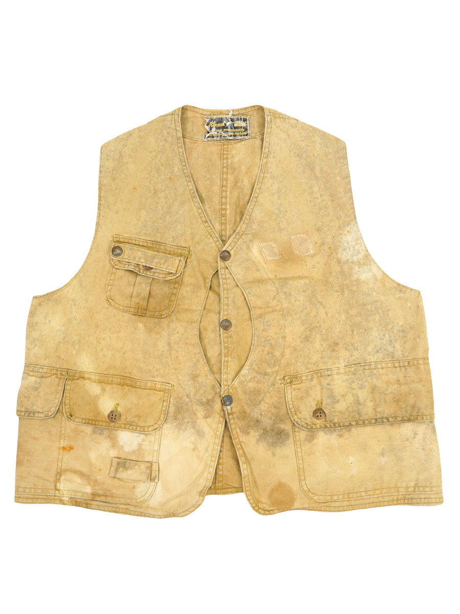 40's Hirsch Weis ハーフムーン ハンティングベスト 実寸(M位)