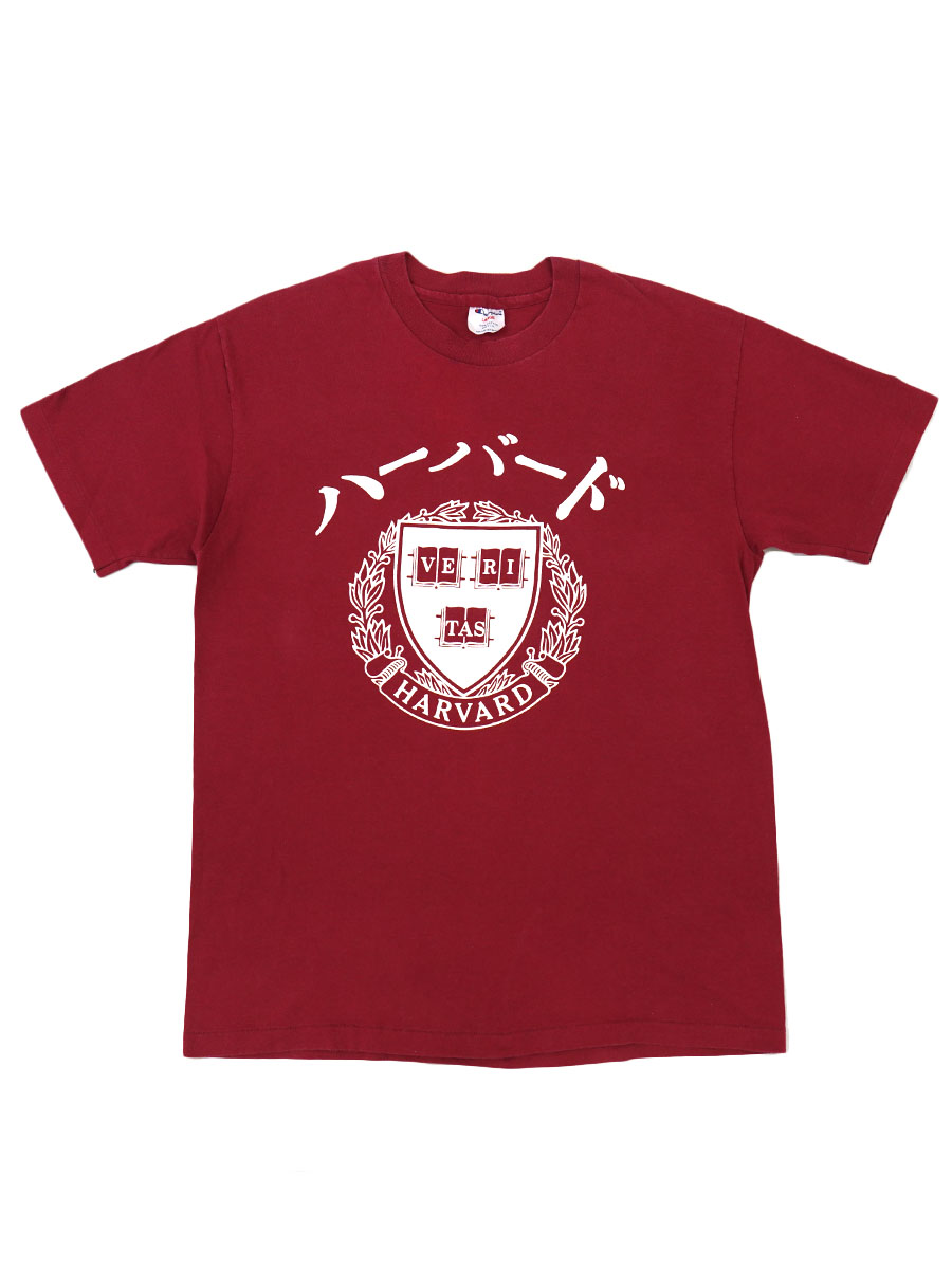 80s Champion Tシャツ トリコタグ HARVARD 80's チャンピオン ''HARVARD'' カタカナ 100%コットンTシャツ