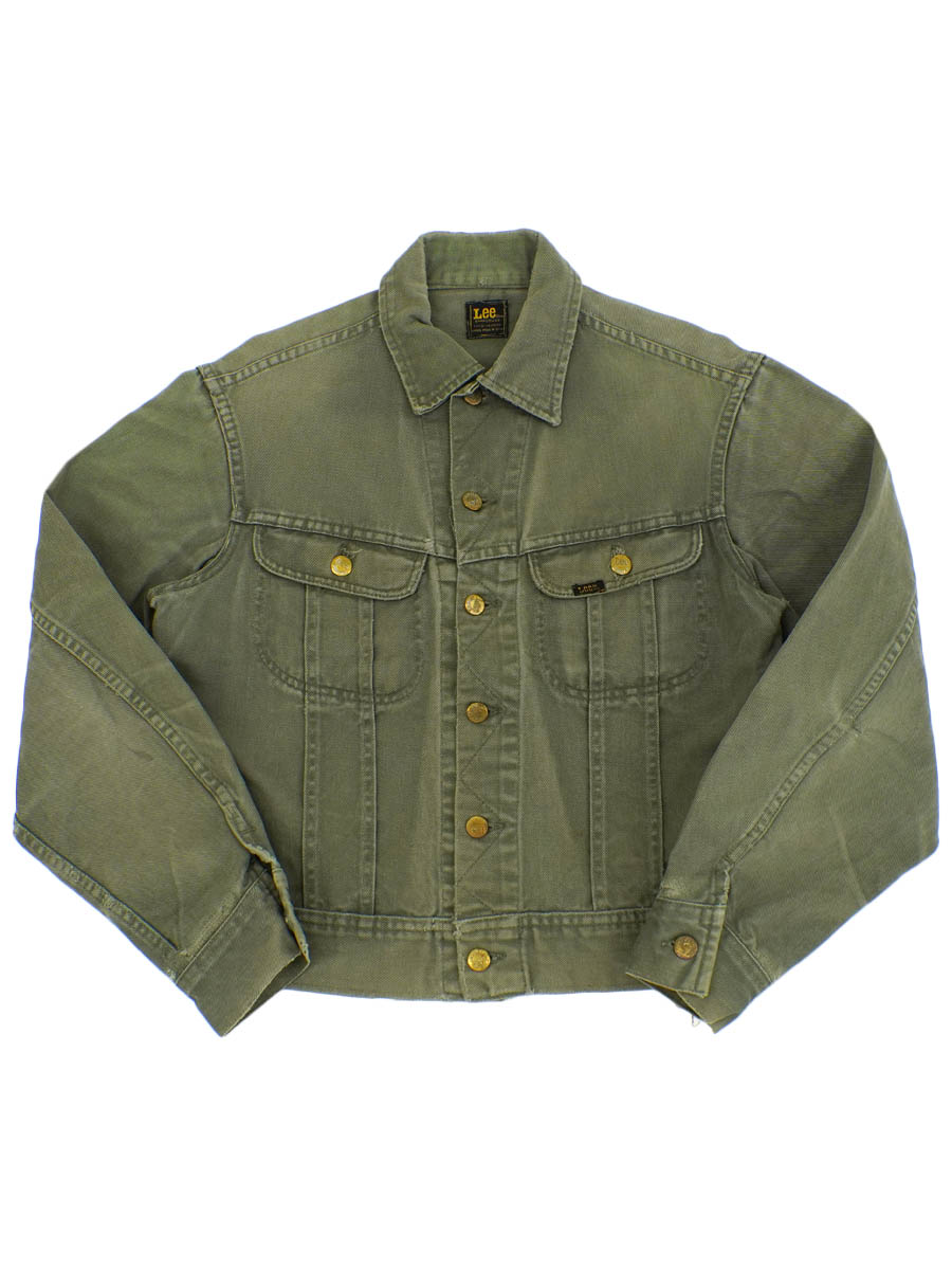 70's Lee コットンツイルジャケット モスグリーン 実寸(38位
