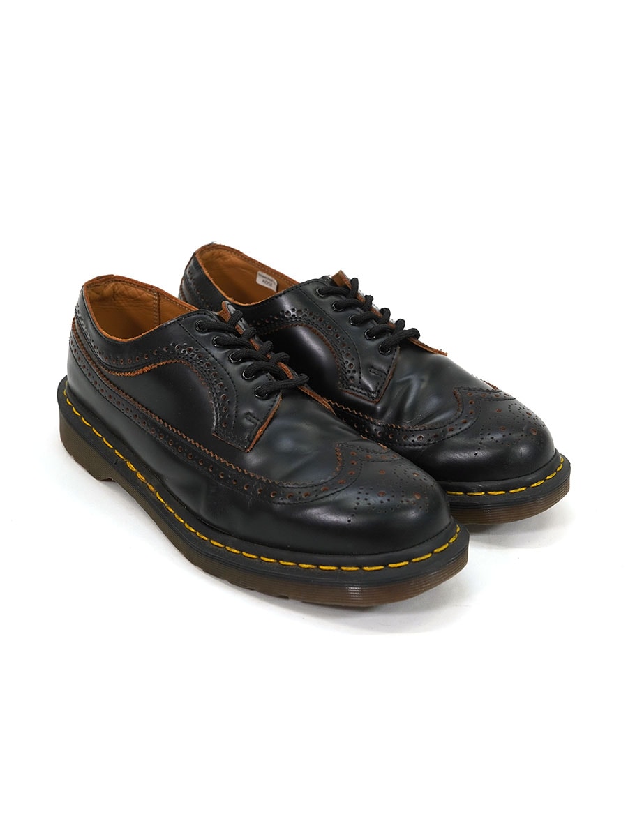 ドクターマーチン ブラック ウィングチップ レザーシューズ ENGLAND製 Dr. Martens ウイングチップ レザーシューズ ブラック