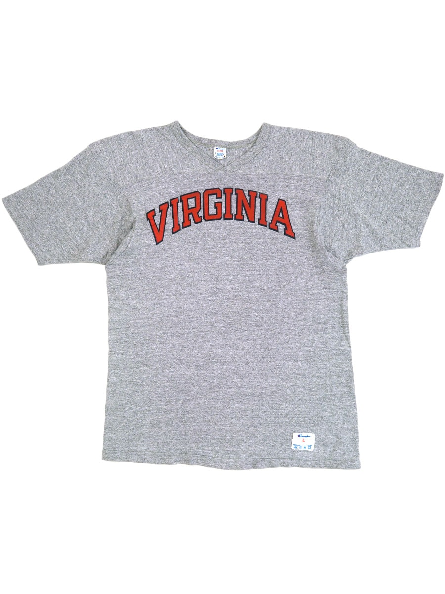 80's トリコタグ チャンピオン ''VIRGINIA'' 半袖フットボールTシャツ