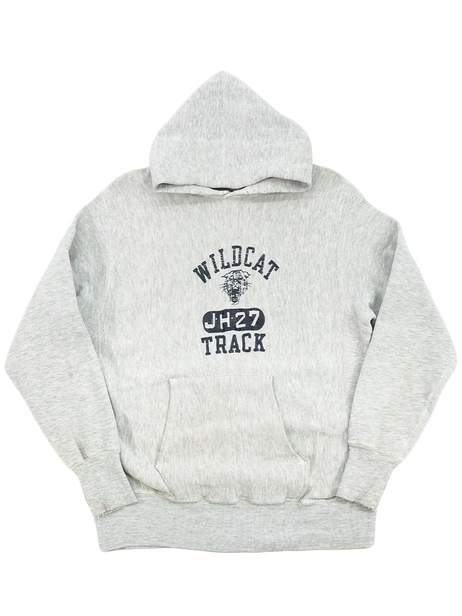 70's 単色タグ チャンピオンRW ''WILD CAT TRACK'' 4段プリント 表記(M)