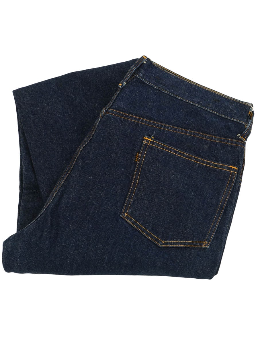 60's Levi's 606 黒タブBIG-E デニムパンツ 濃紺 実寸(33x28位) 初期