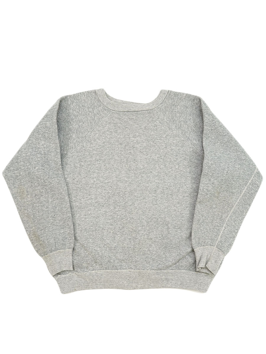 50s HANES スウェット ラグラン グレー 57s 60's HANES WIND SHIELD 無地 ラグランスウェット 霜降りグレー 表記(L