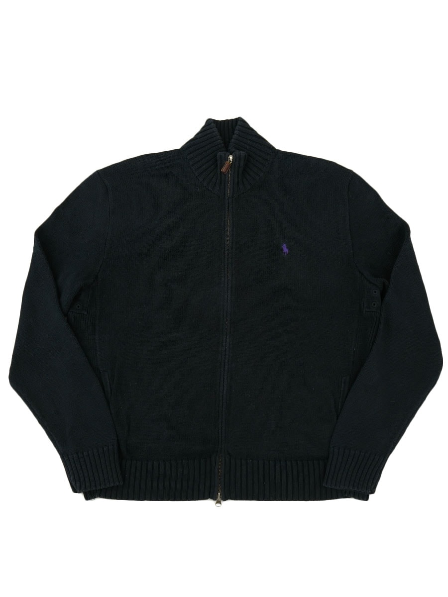 ラルフローレン ハーフジップ ドライバーズニット 100%コットン 表記(L