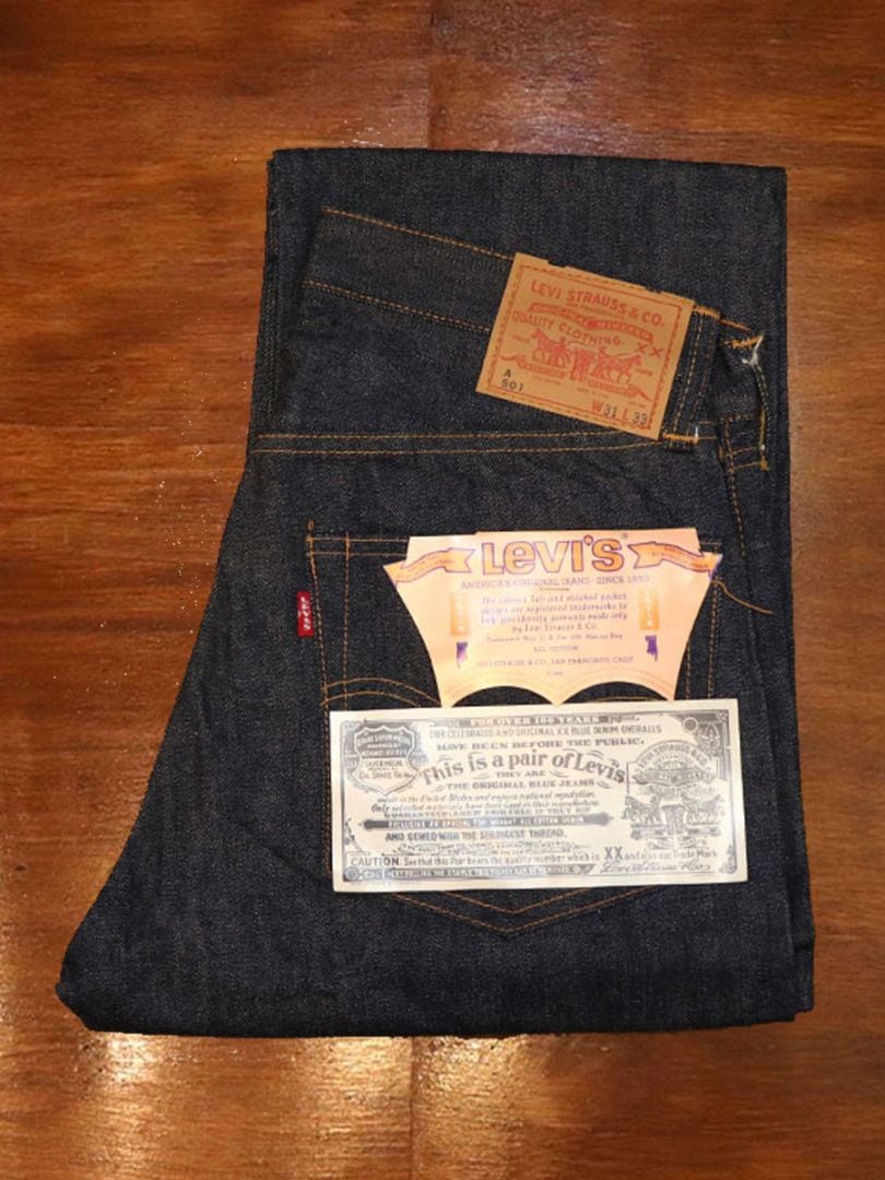 1960s DEAD STOCK , LEVIS 501E A-TYPE , Size W31 L33