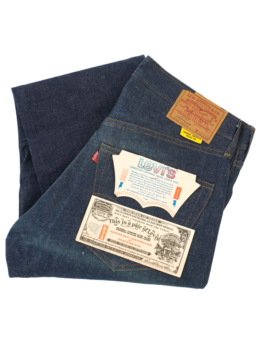 70's Levi's 505 内股シングル デニムパンツ 濃紺 表記(33x30) USA製 DEAD