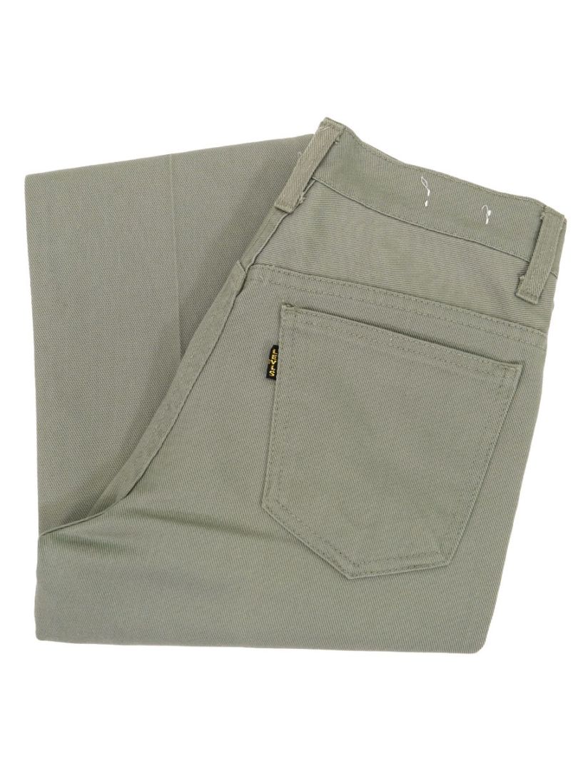 70'S LEVI'S STA-PREST BIG-E COTTON TWILL PANTS MOSS GREY (APPROX.W28 L28.5)