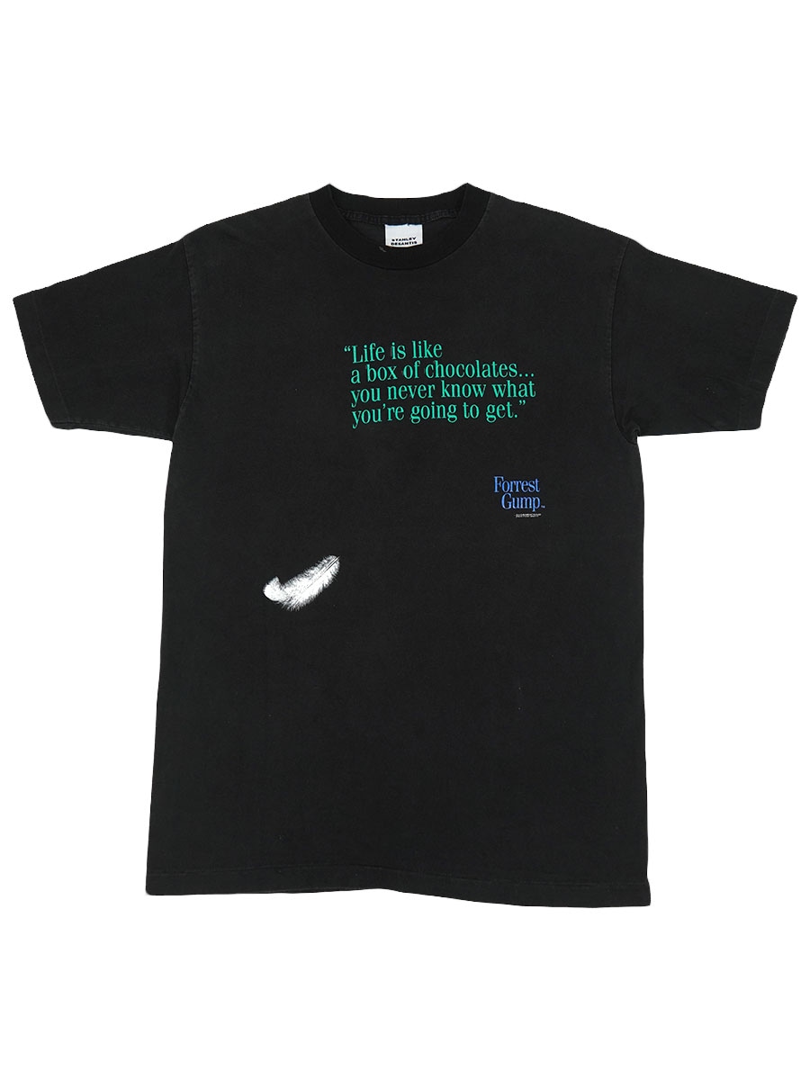 Forrest Gump ムービーTシャツ ブラック XL 90's STANLEY DESANTIS ''Forrest Gump'' ムービーTシャツ ブラック