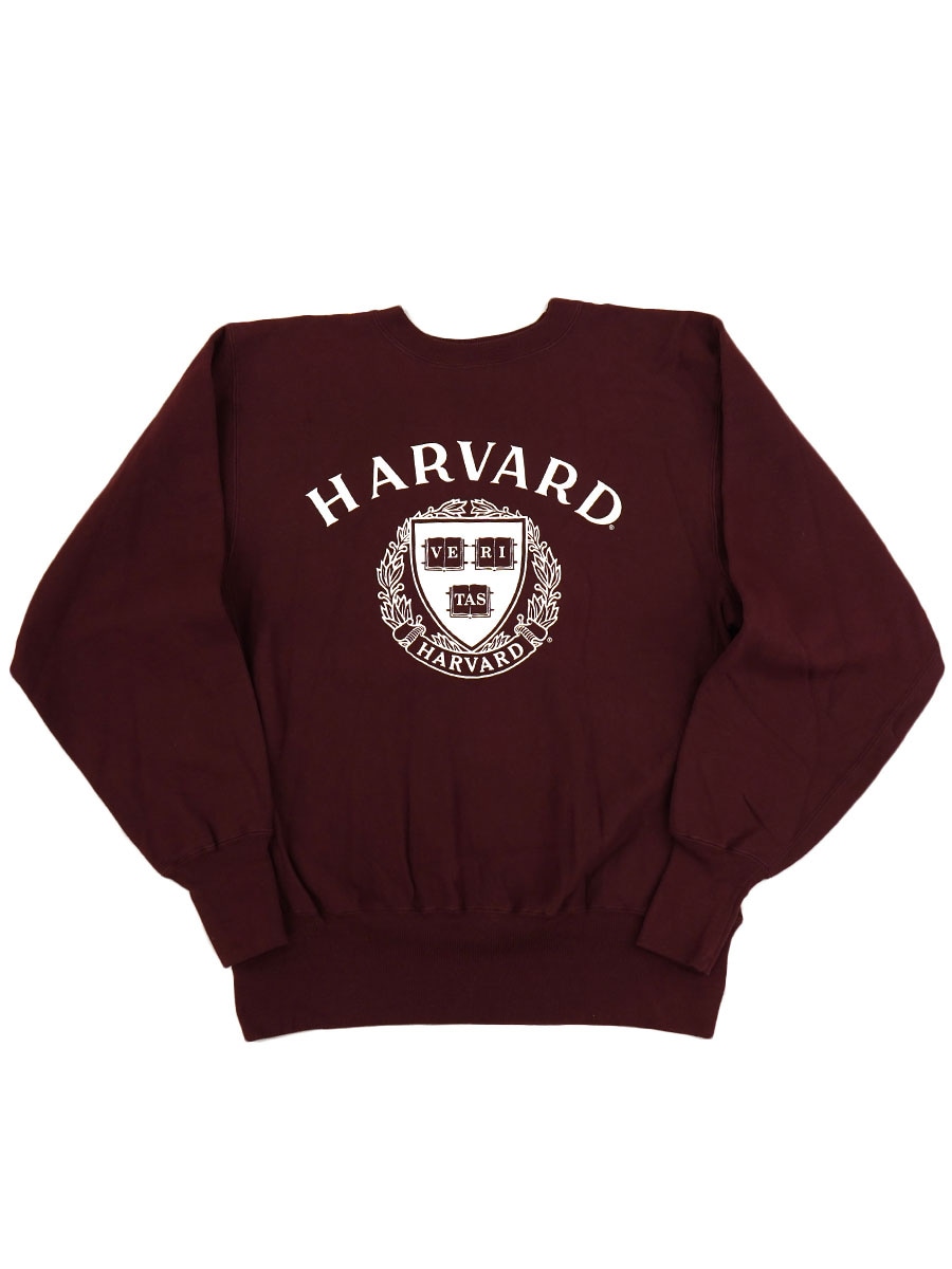 90's 刺繍タグ チャンピオンRW ''HARVARD'' 表記(L) エンジ USA