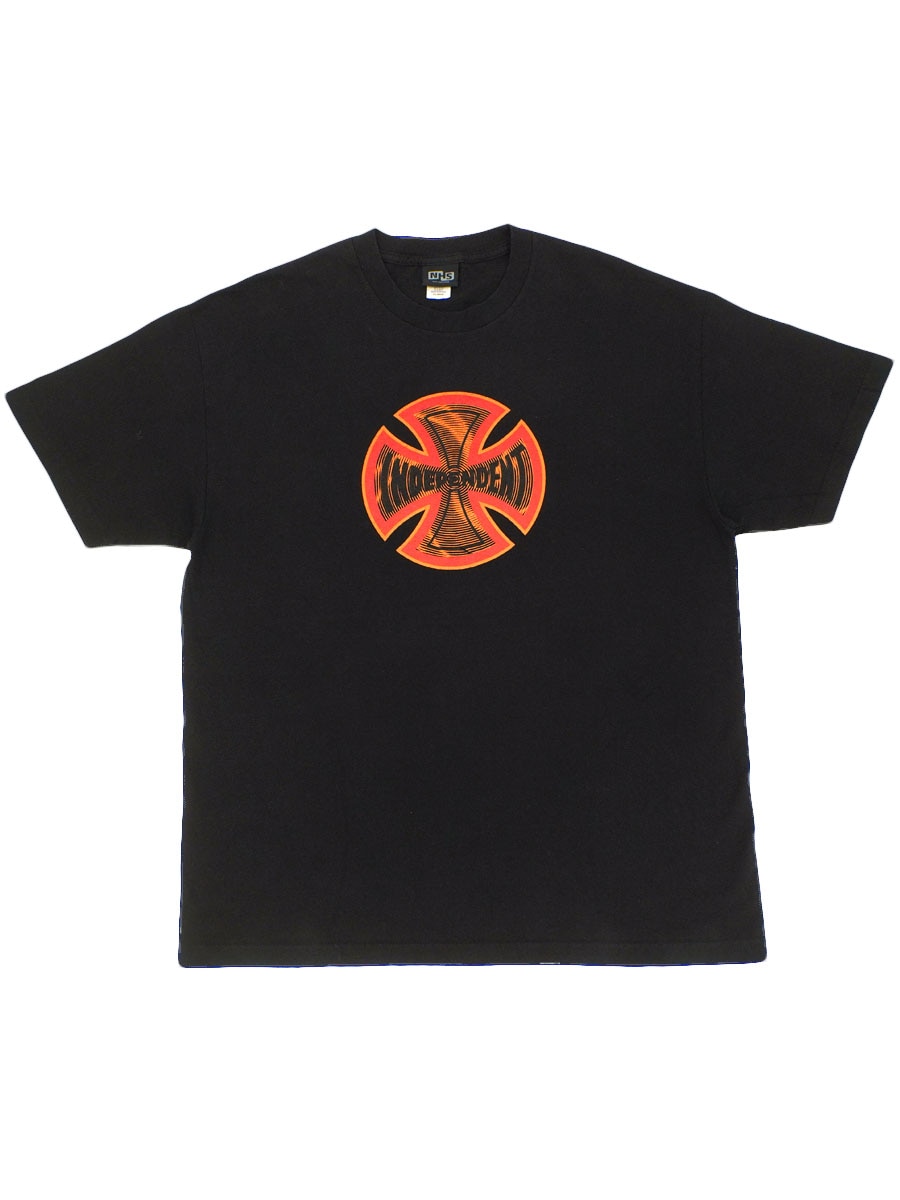 90's～ NHS ''INDEPENDENT'' プリントTシャツ ブラック 表記(XL
