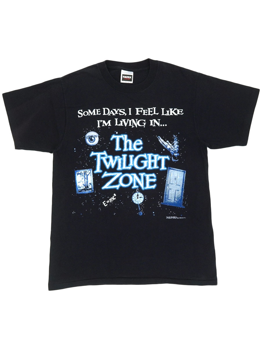 90's TULTEX ''The TWILIGHT ZONE'' プリントTシャツ ブラック