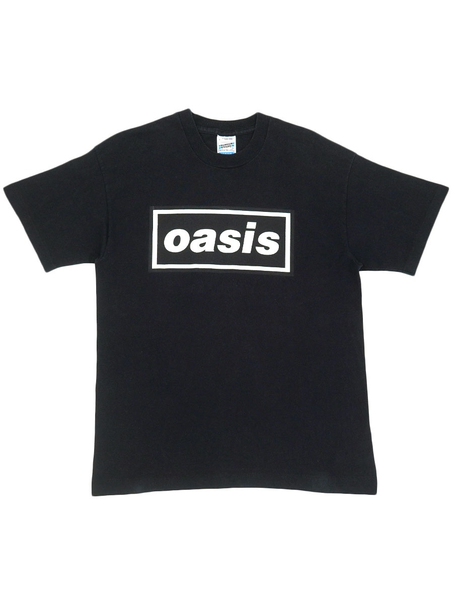 90's SCREEN STARS by F.O.L. ''OASIS'' プリントTシャツ ブラック 表記(L)