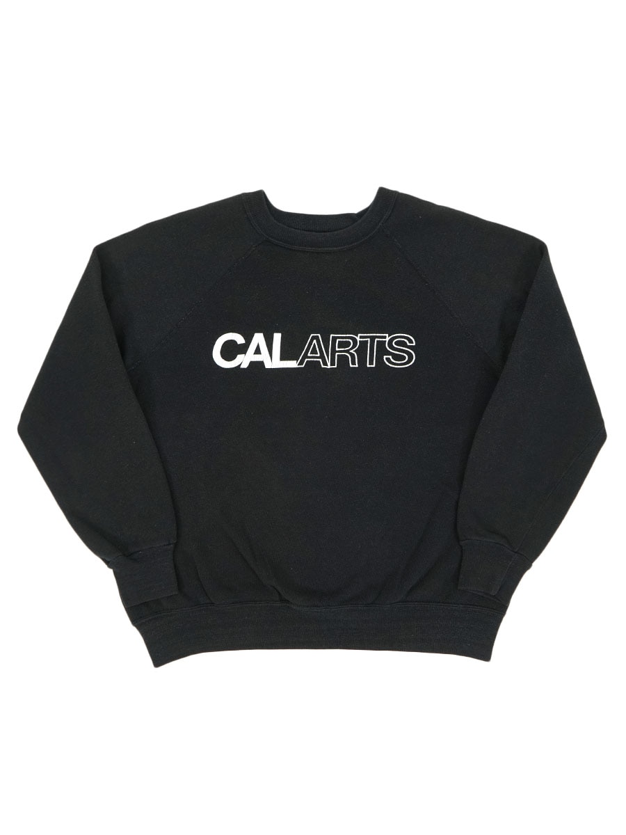 CHALLENGER ラグランスウェット ブラック M 80's Collegiate Pacific ''CALARTS'' ラグランスウェット ブラック