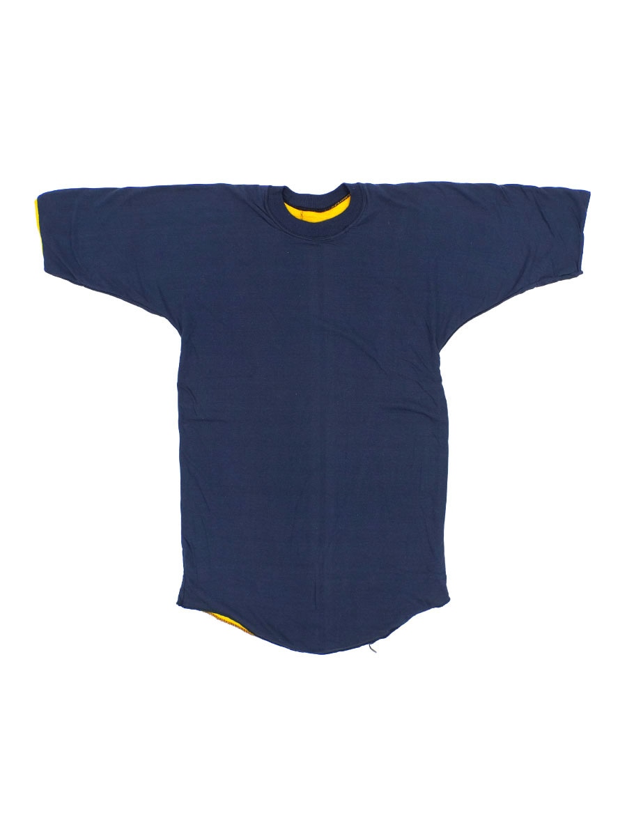 70's RUSSELL 金タグ リバーシブルTシャツ イエローxネイビー