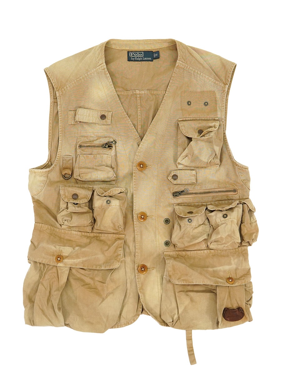 ラルフローレン シンチバック ハンティングベスト 表記(S)