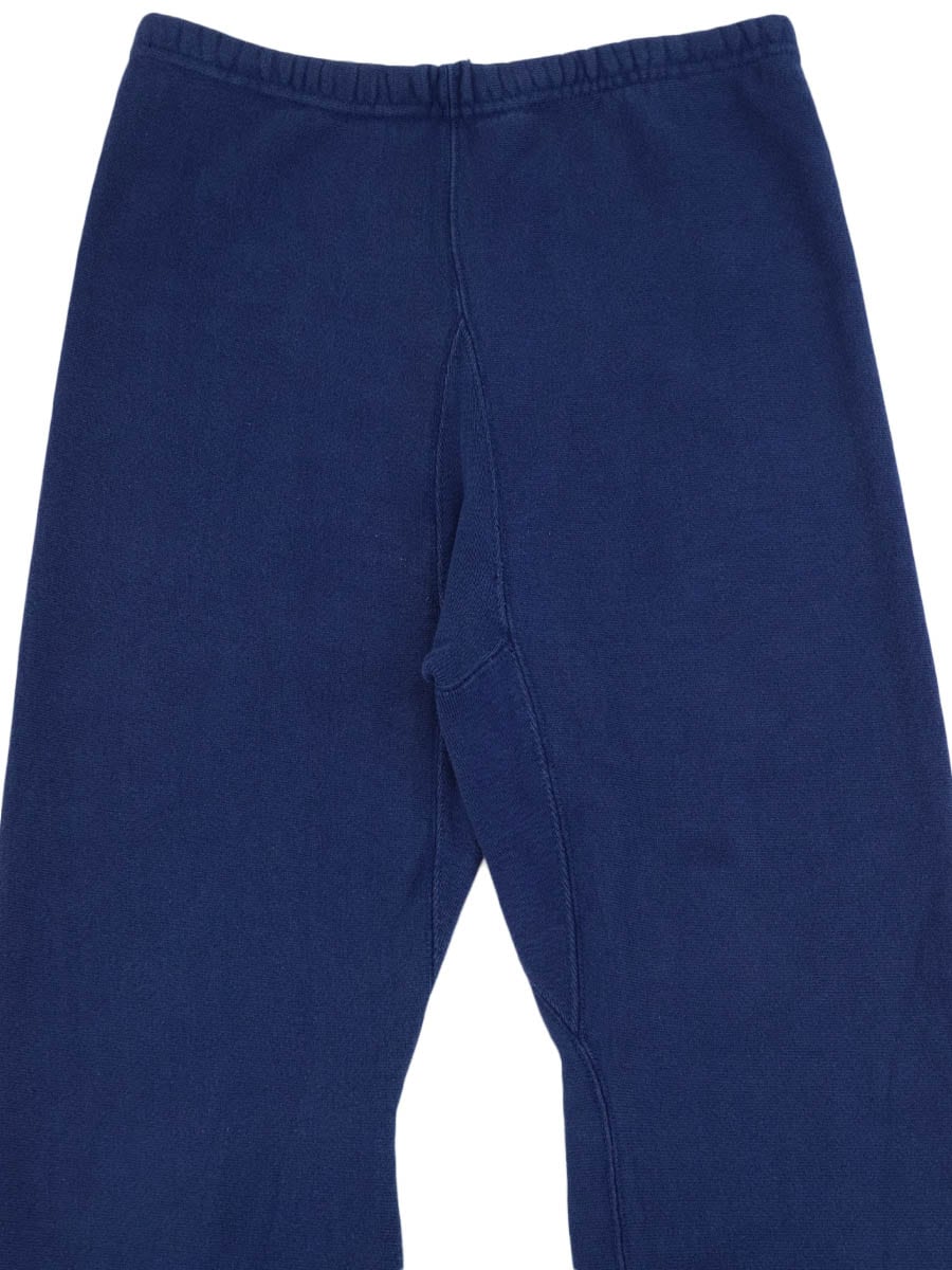 80's プリントタグ チャンピオンRWパンツ 無地 オリエンタルブルー 目なし 表記(M)