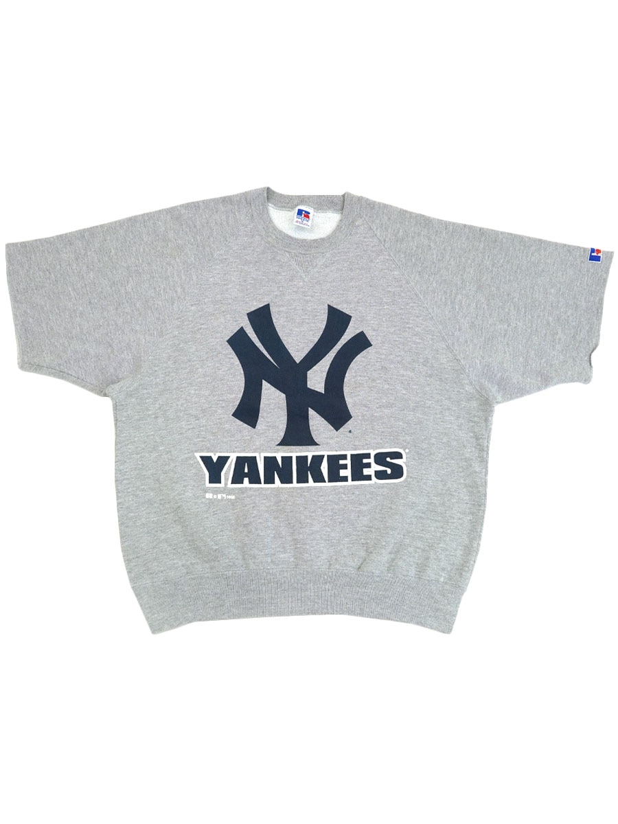 90s RUSSELL ATHLETIC ''NEW YORK YNKEES'' 前V ショートスリーブ