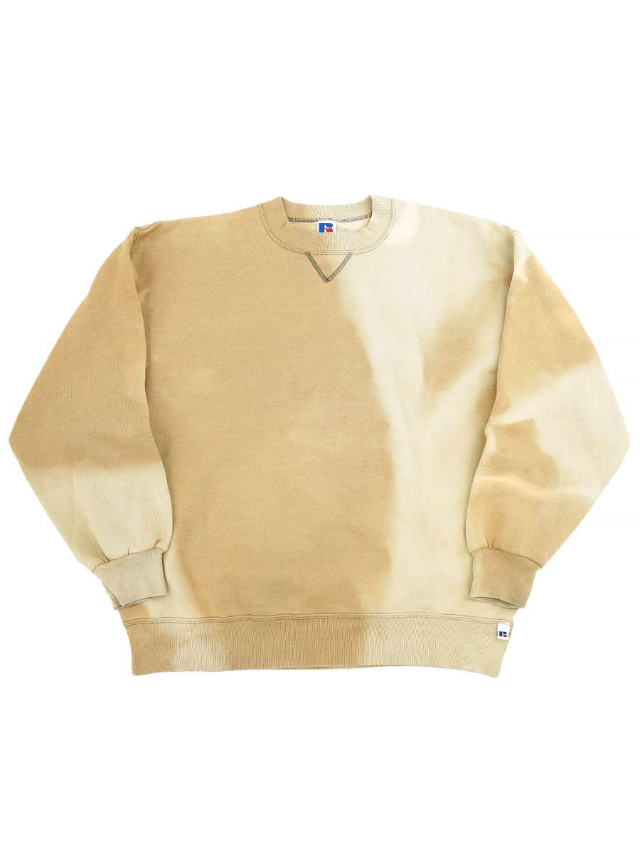 90'S Russell College Sweatshirt, Made in USA, Men's XL, Vintage cotton Beige type Vintage Second Hand main image 1