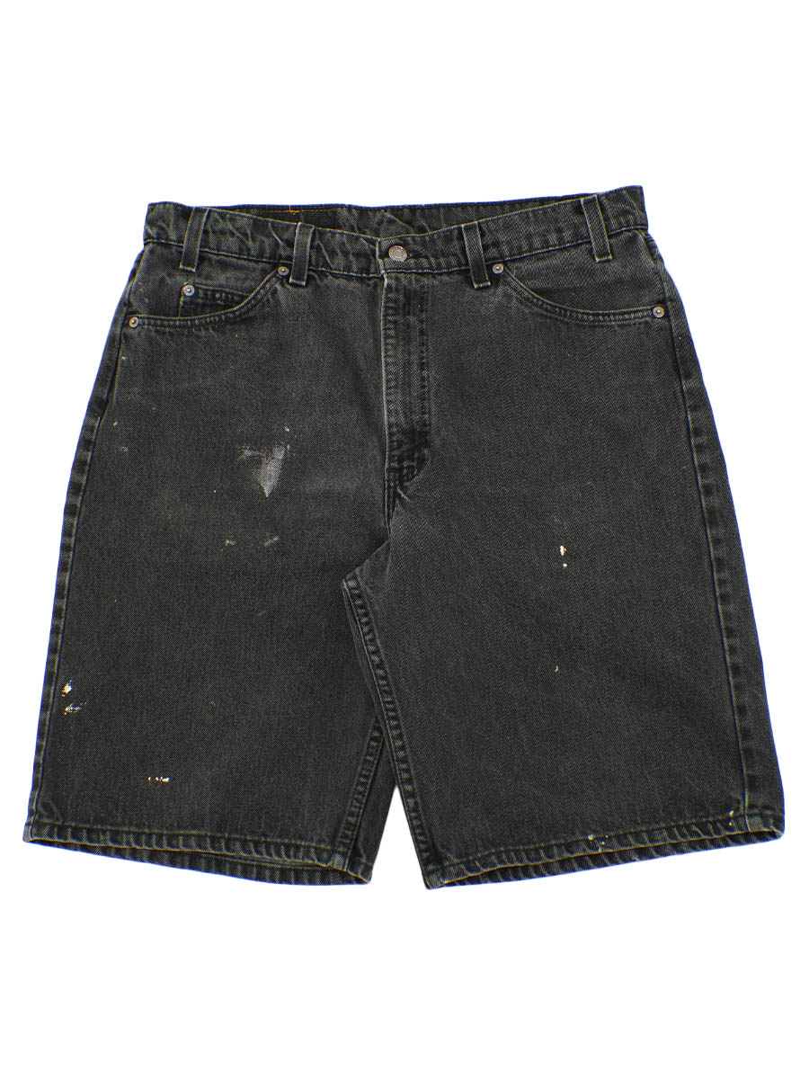 90's Levi's 550 ブラック デニムショーツ 実寸(W29) USA製