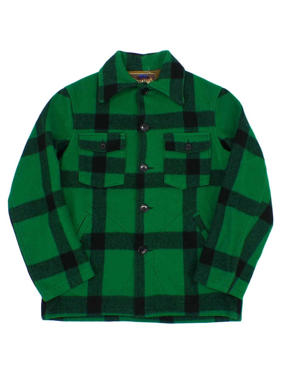 60s carter'sカーターズマッキノージャケットハンティングジャケット黒緑 60's Carter's 緑黒チェック柄 ウールマッキーノジャケット 実寸