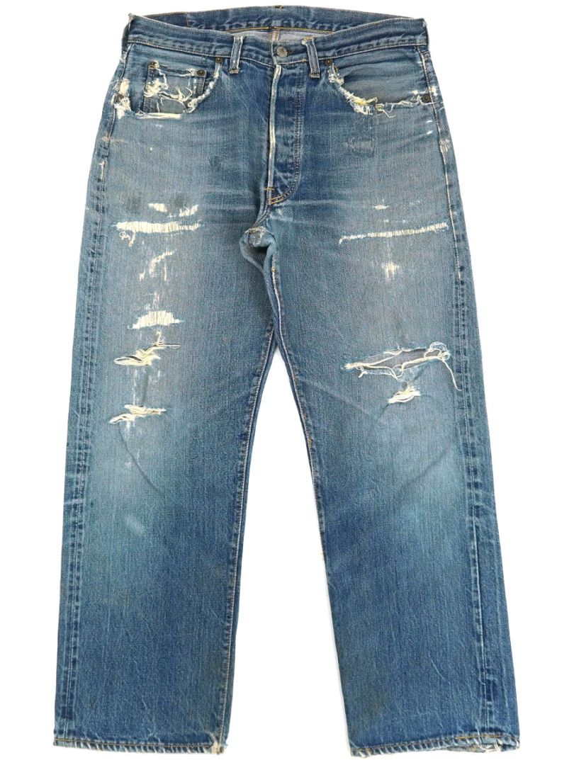 リーバイス 501 ビッグE 60s ウエストシングル 60's Levi's 501 BIG-E ウエストシングル デニムパンツ 味ありダメージ