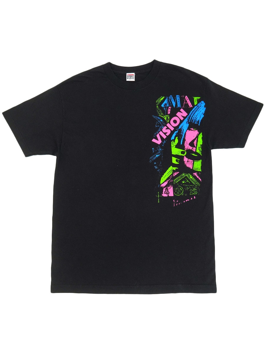 【MAY】 シャツ　ブラック　フリーサイズ 小さいサイズ】スキッパーネックサテンブラウス/洗える(ブラウス