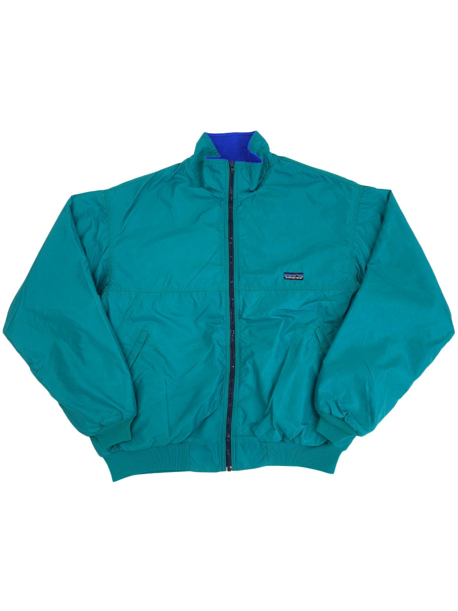 80s USA製 Patagonia シェルドシンチラ ターコイズ Lサイズ patagonia パタゴニア 80s 88年 USA製 三角タグ シェルド