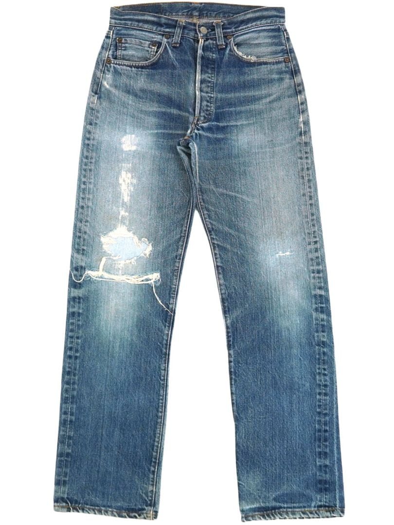 70's Levi's 501 66前期 デニムパンツ 味ありリペア 良色落ち