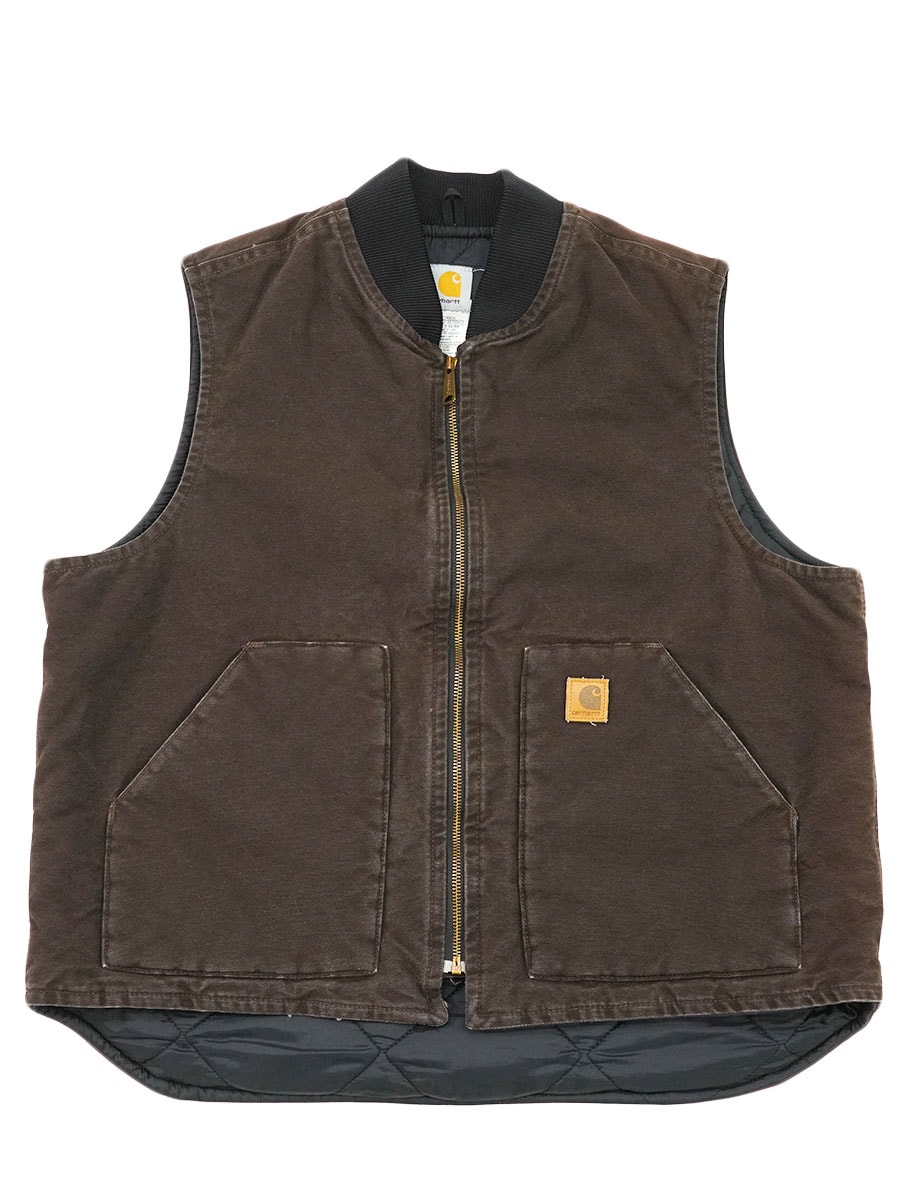 Carhartt ブラウン ダウンベスト XL Carhartt ダウンベスト ベスト Carhartt(カーハート)/USA規格