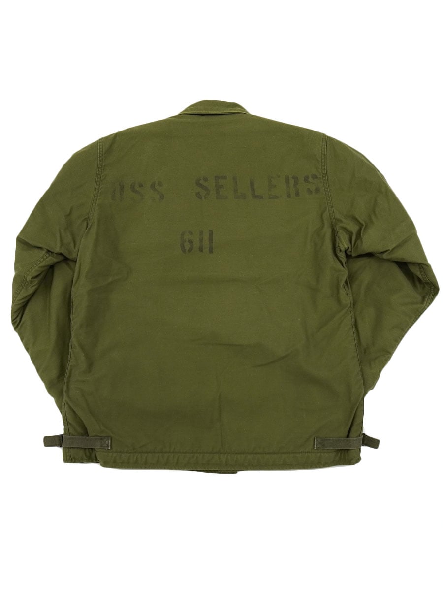 86 U.S.NAVY A-2デッキジャケット ステンシル 表記(M) | すべての商品