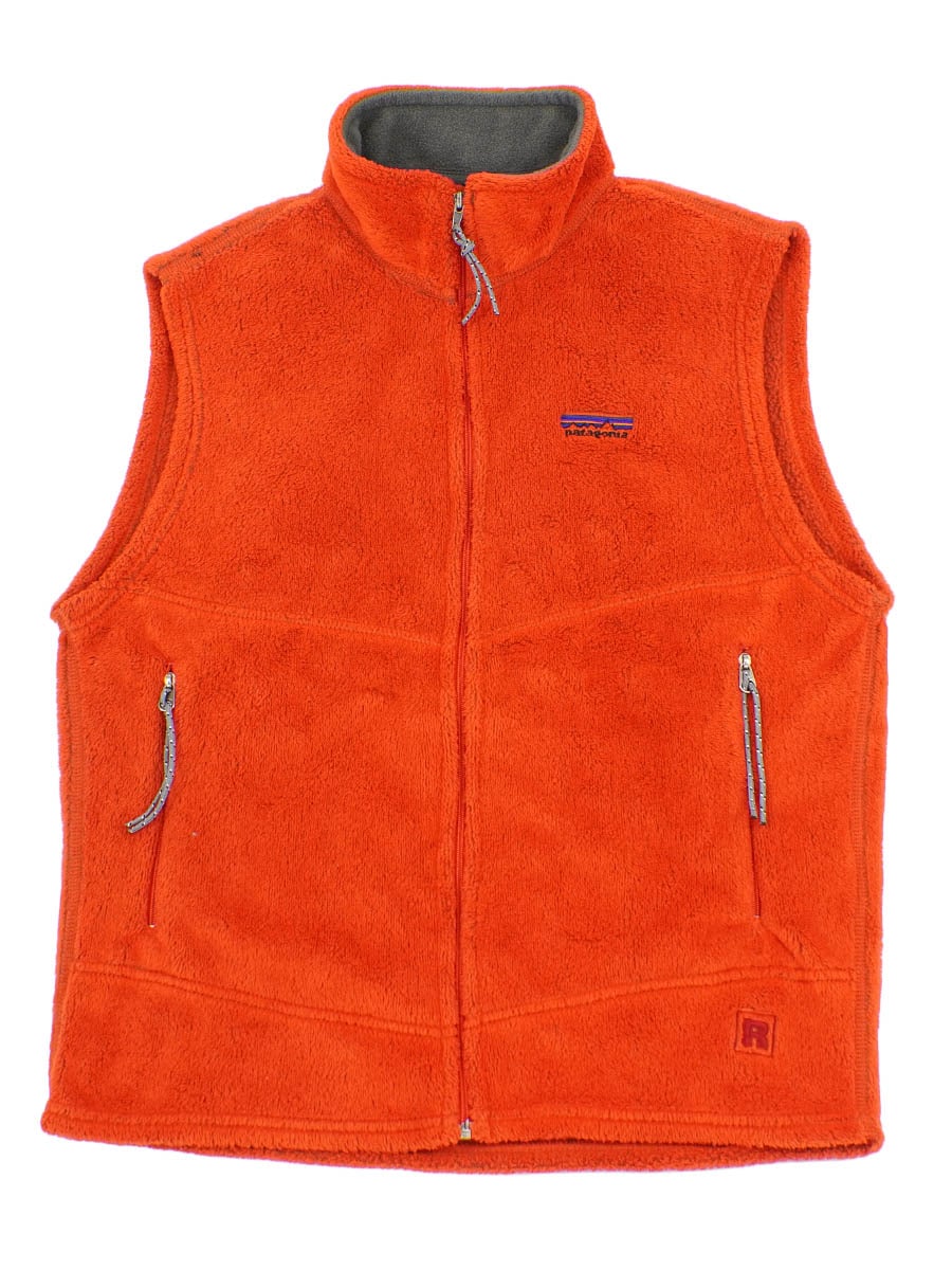 03 パタゴニア R2ベスト エレクトリックオレンジ 表記(M) USA製 | SOLD