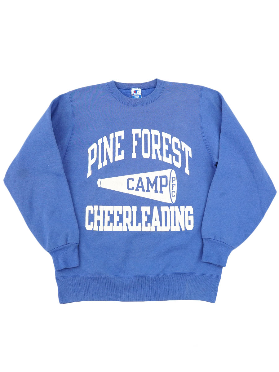 90's チャンピオン ''PINE FOREST CHEERLEADING'' 3段プリント スウェット 表記(L) USA製