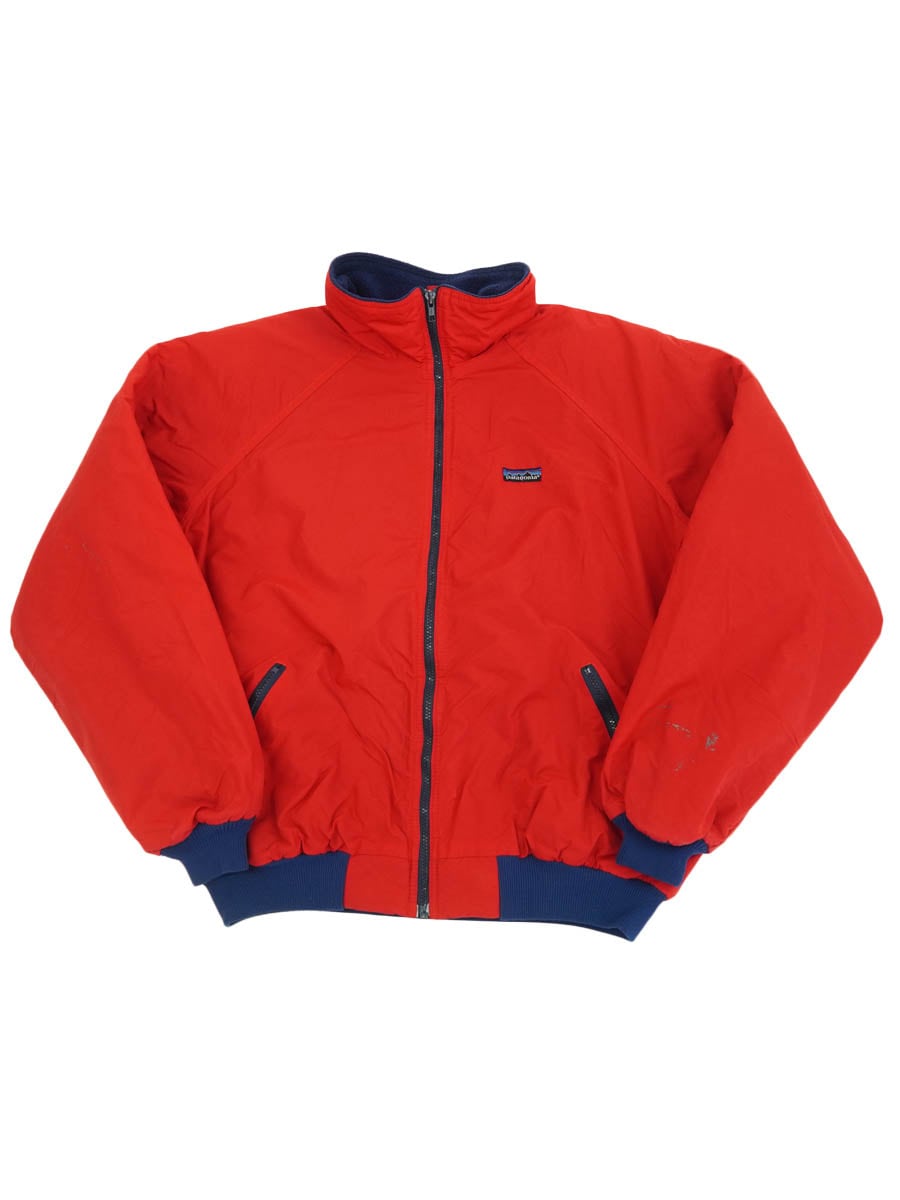 80's パタゴニア シェルドシンチラジャケット フレンチレッド 表記(XXL