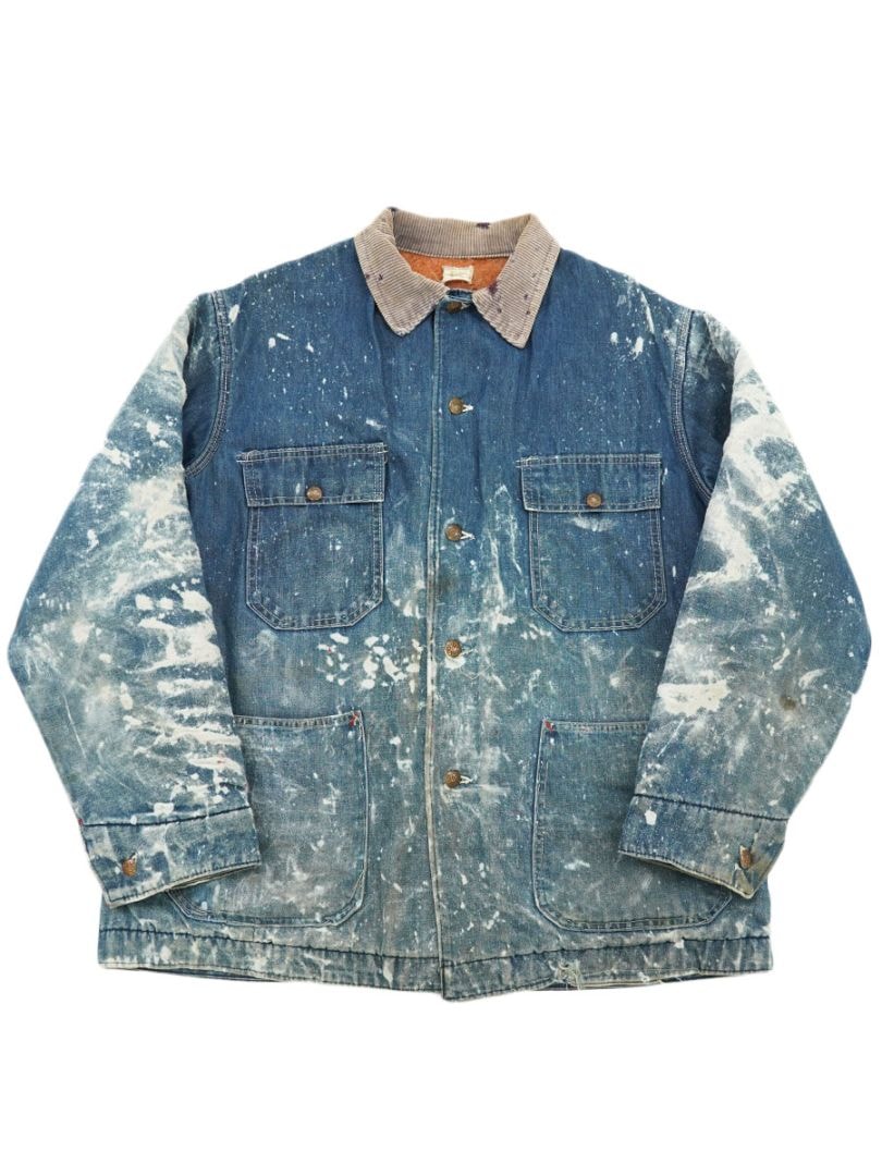 70's BIG MAC 襟コーズ ブランケットライナー デニムカバーオール 実寸