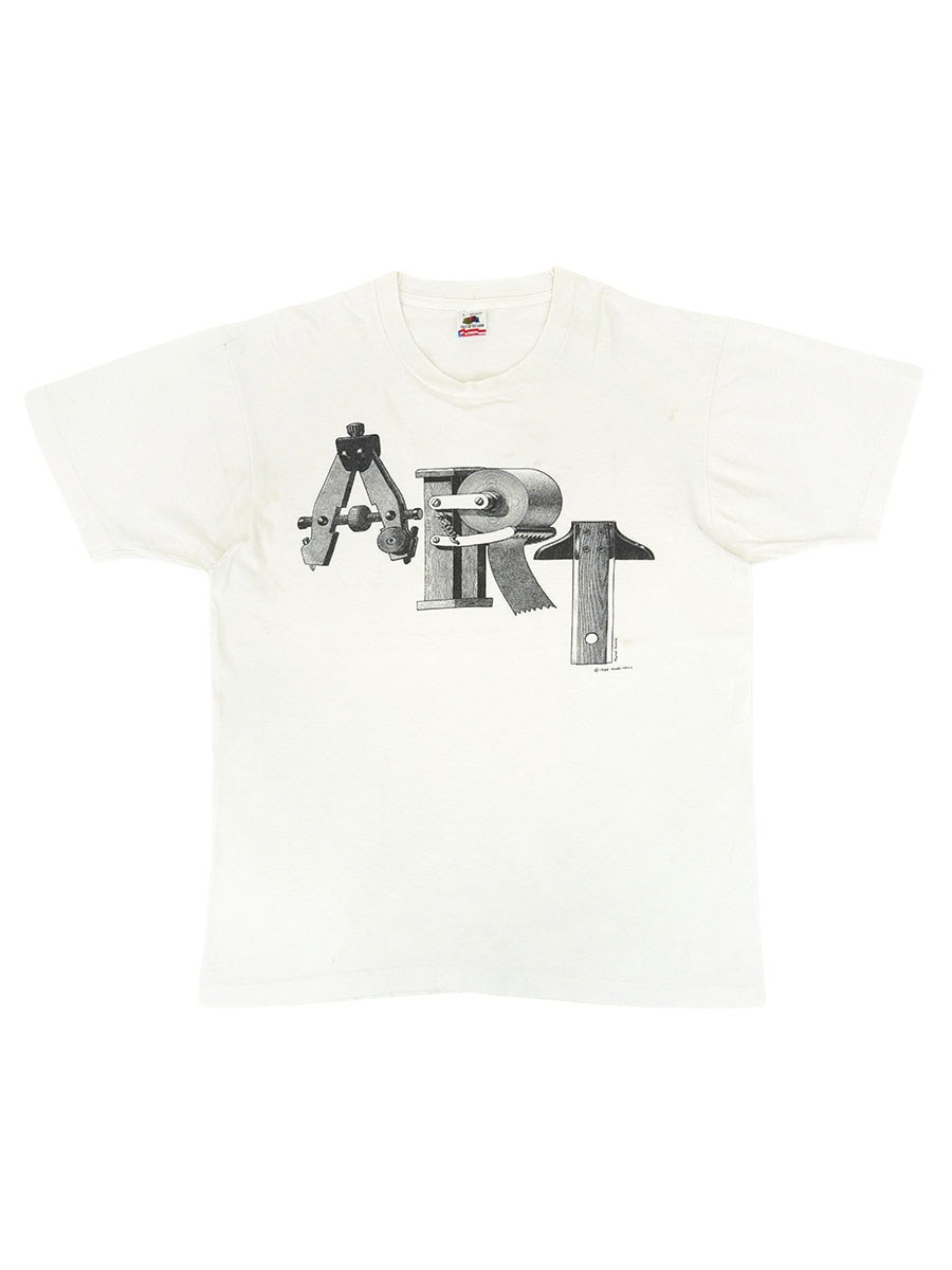 80's FRUIT OF THE LOOM ''ART'' アートTシャツ 表記(L) USA製