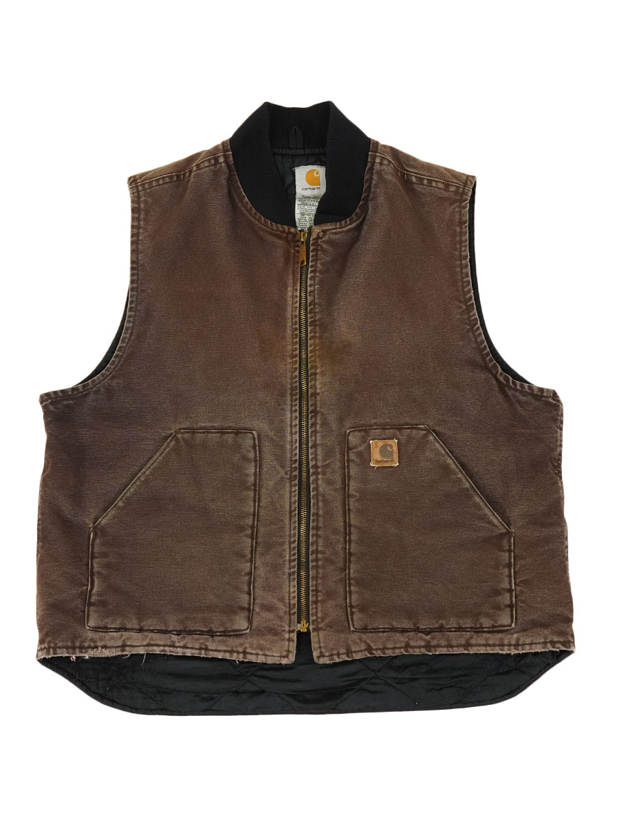 Carhartt ダックベスト　ダ一クブラウン　メキシコ製 カーハート ダックベスト ダークブラウン 表記(XL) MEXICO製 | すべて