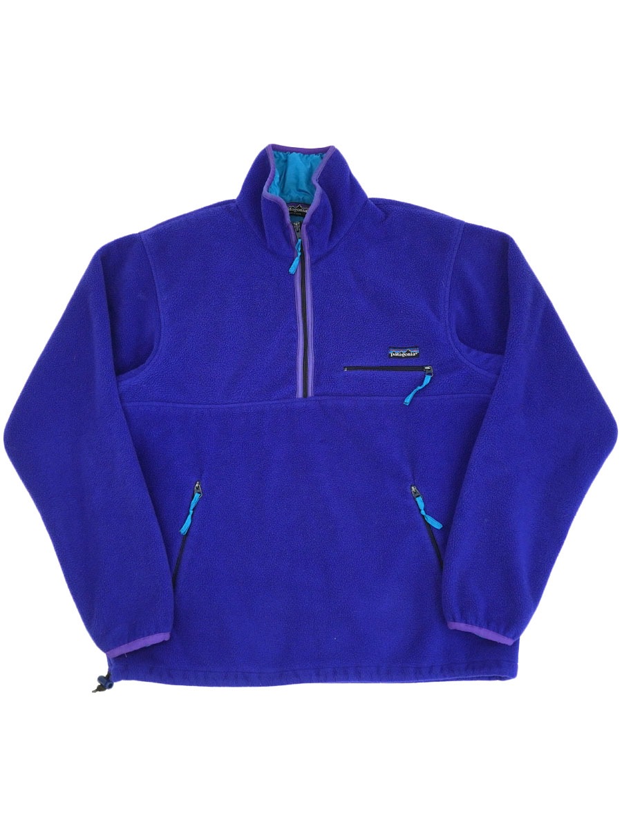 90年代 USA製 patagonia パタゴニア オールブラック フリースプル