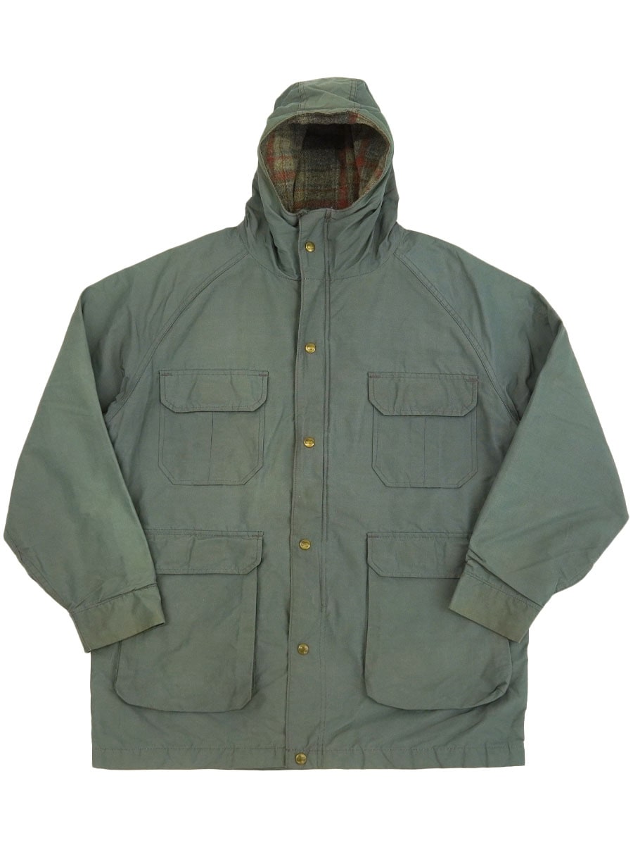 70's Woolrich 裏好配色チェック マウンテンパーカー セージ