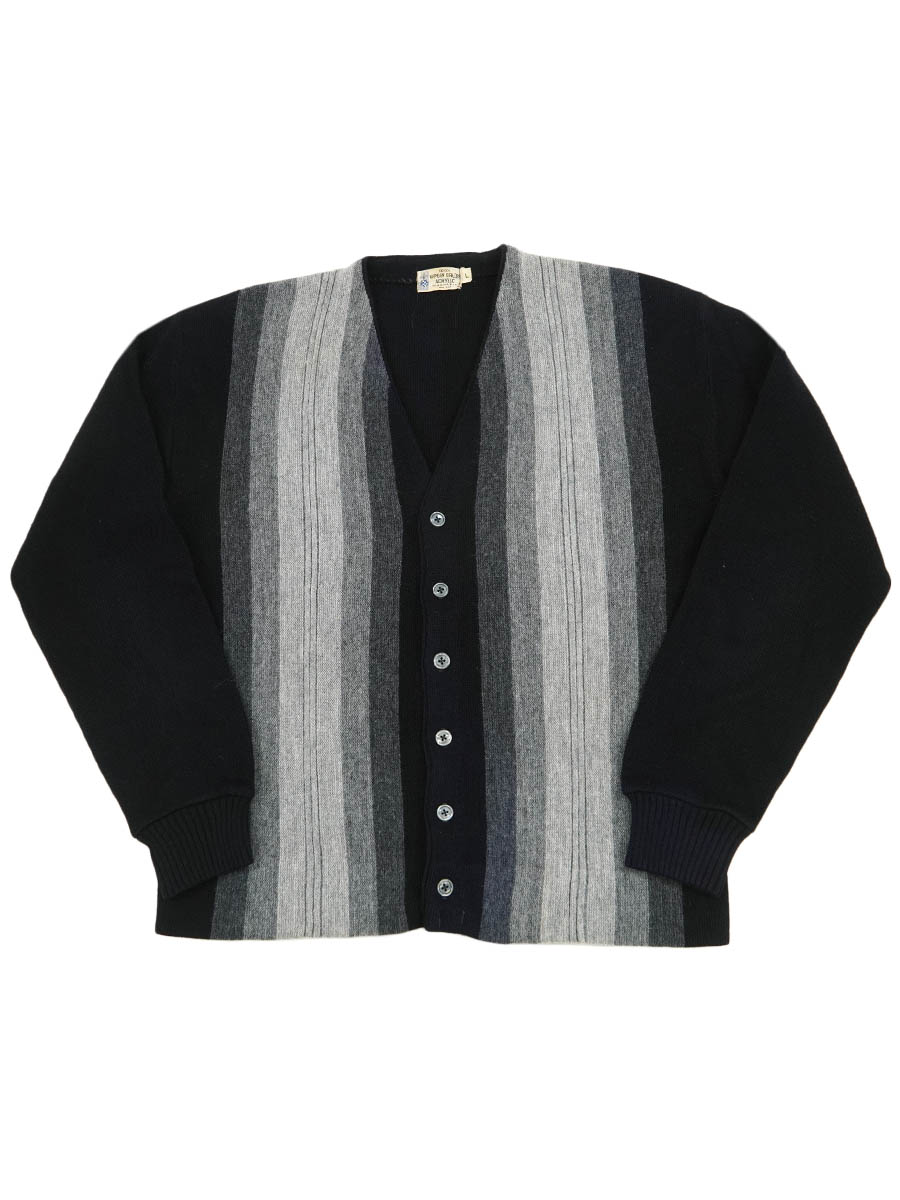 BRENT◇60s/カーディガン(薄手)/L/アクリル/BEG 60's Gloray Knitting