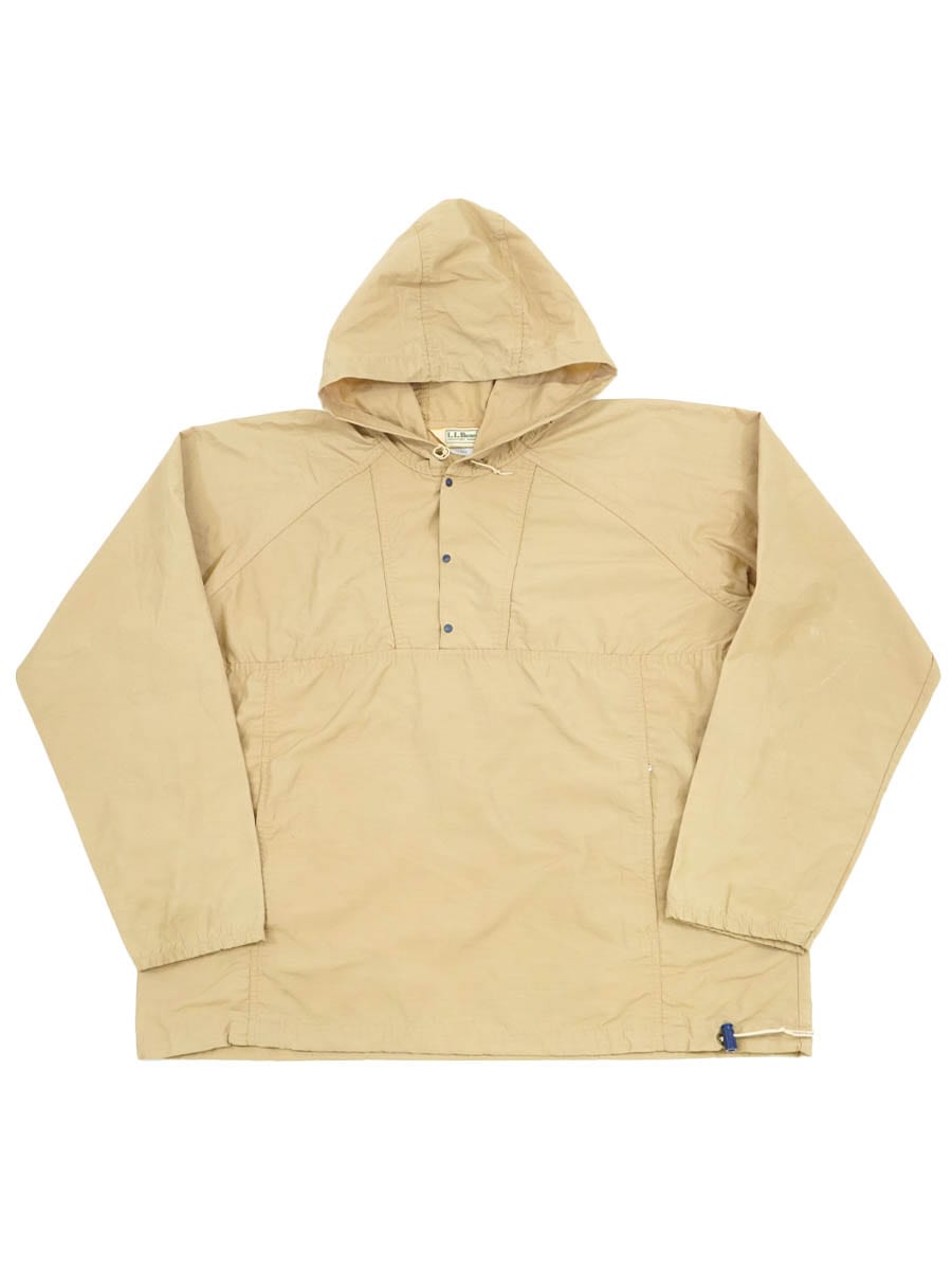 80's L.L.Bean ナイロンアノラック ベージュ 表記(L) USA製