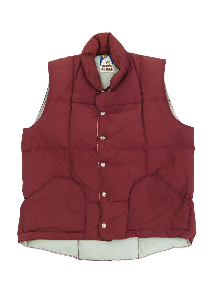 SIERRA DESIGNS ダウンベスト USA S / JPN M SIERRA DESIGNS（シエラデザイン）ZIP DOWN VEST（ジップダウン
