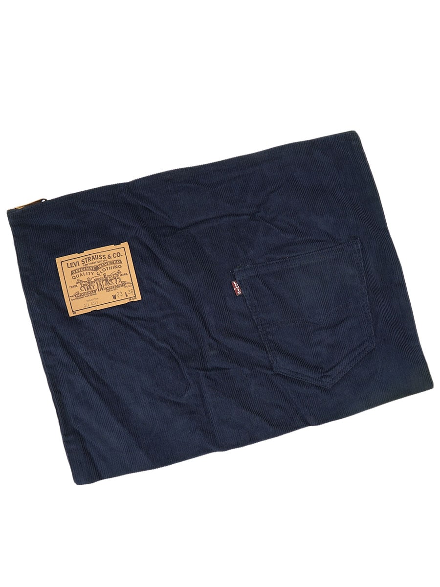 70's～ Levi's コーデュロイクラッチバッグ ネイビー