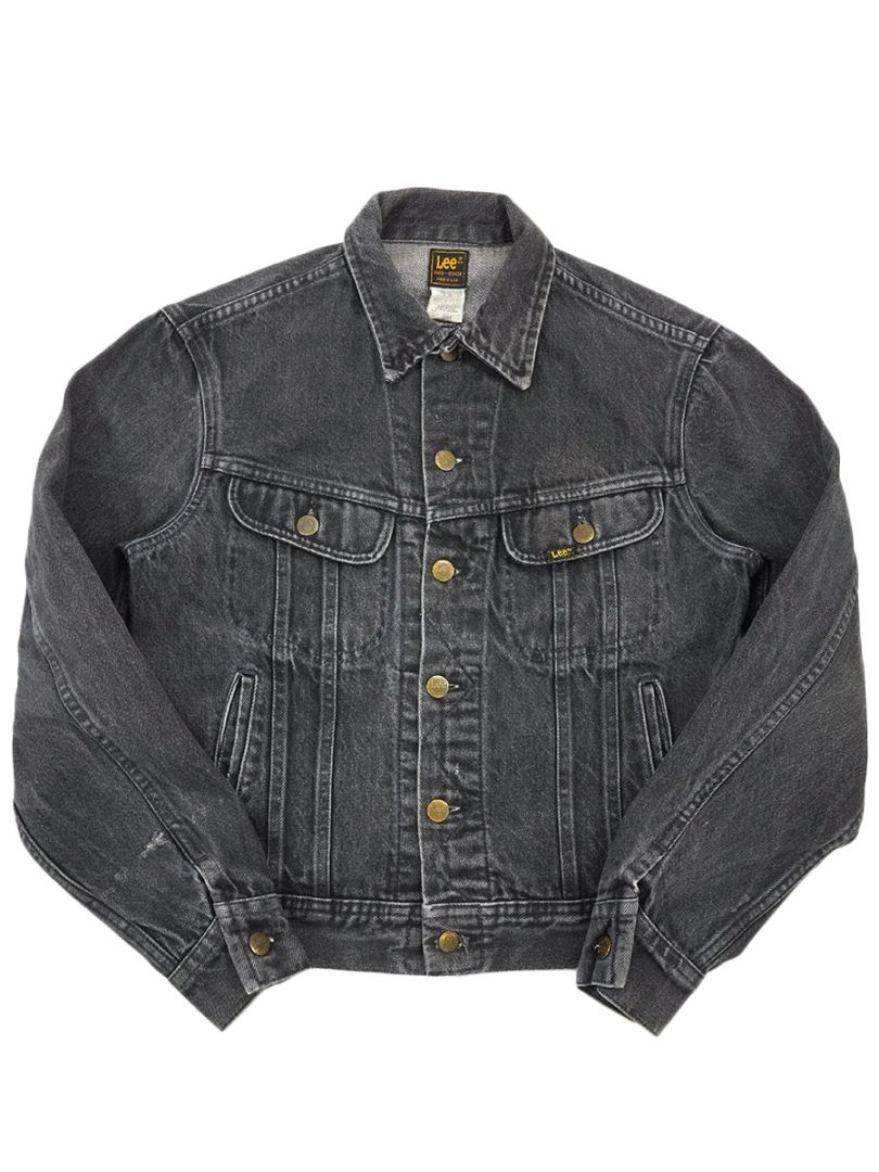 80s Lee 220 アメリカ製　ブラックデニムジャケット　80年代 80's Lee 220 ブラックデニムジャケット 表記(38R) USA製 | すべての
