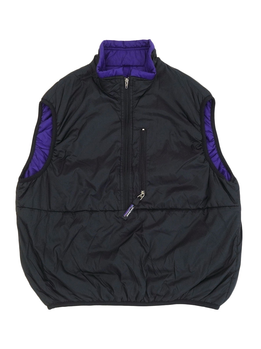 patagonia パタゴニア　パフボール　ベスト　フルジップ　ブラック 90's～ パタゴニア パフボールベスト ブラック 表記(S) USA製