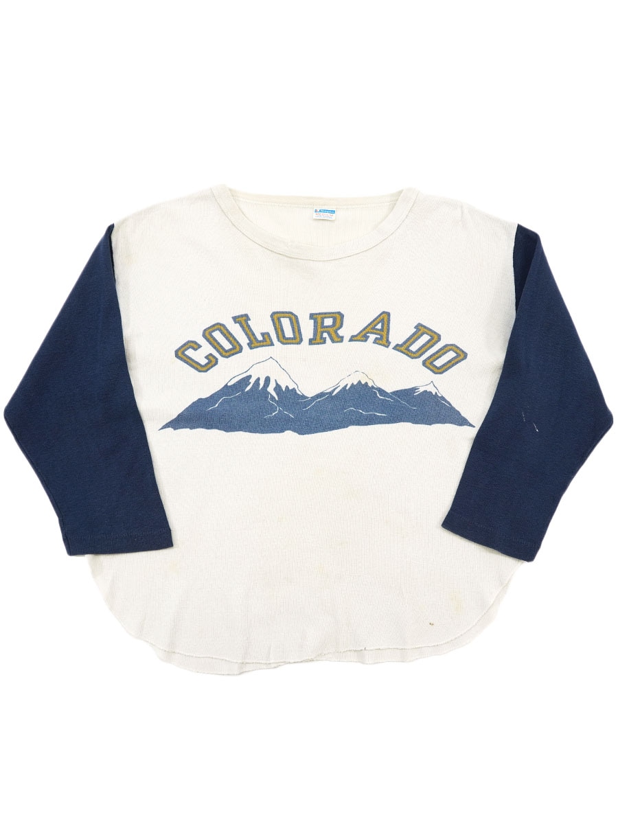 チャンピオン トリコタグ ベースボールシャツ M 70's バータグ チャンピオン ''COLORADO'' 染み込みプリント