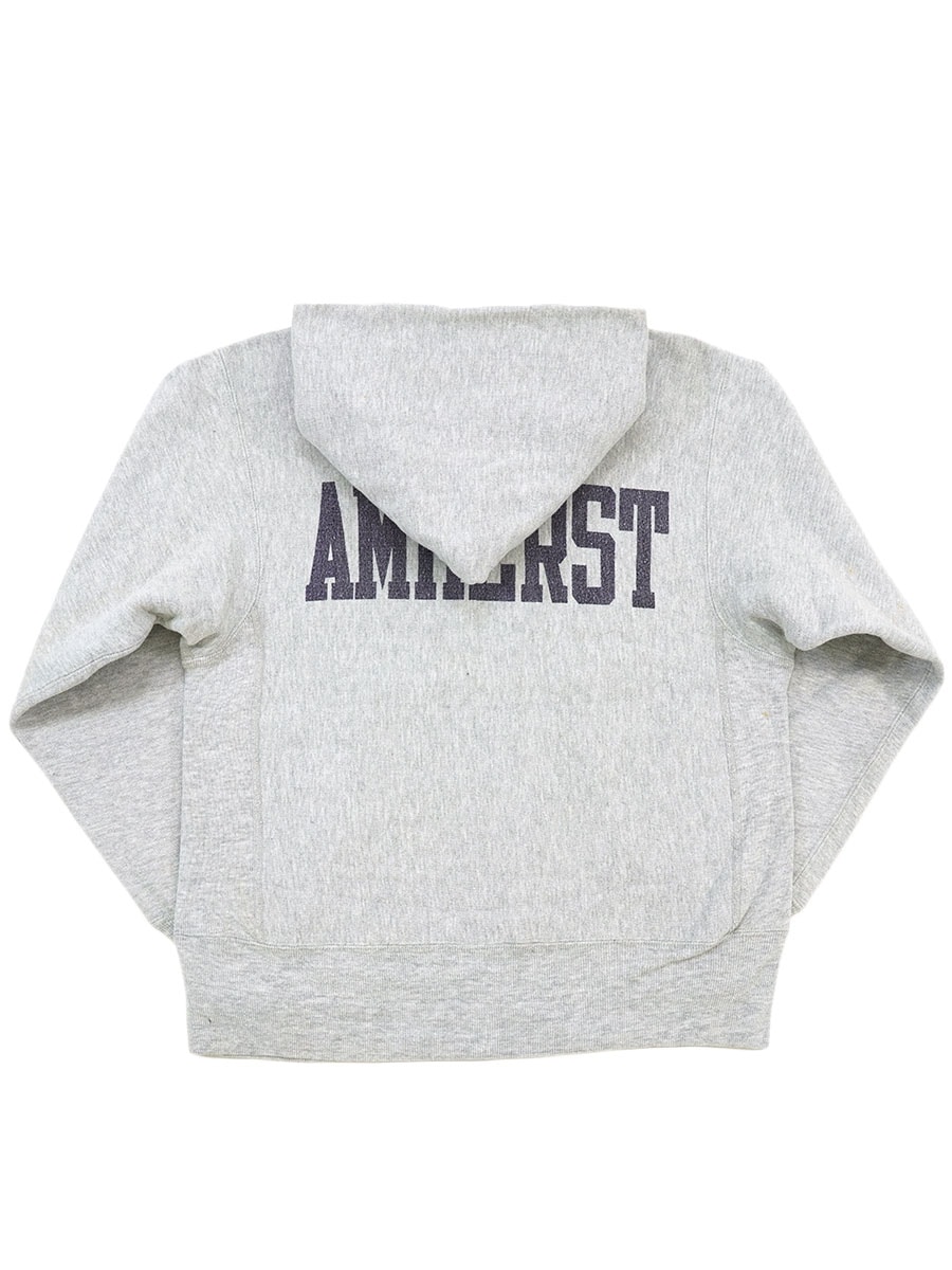 80's プリントタグ チャンピオンRWパーカ ''AMHERST'' 両面