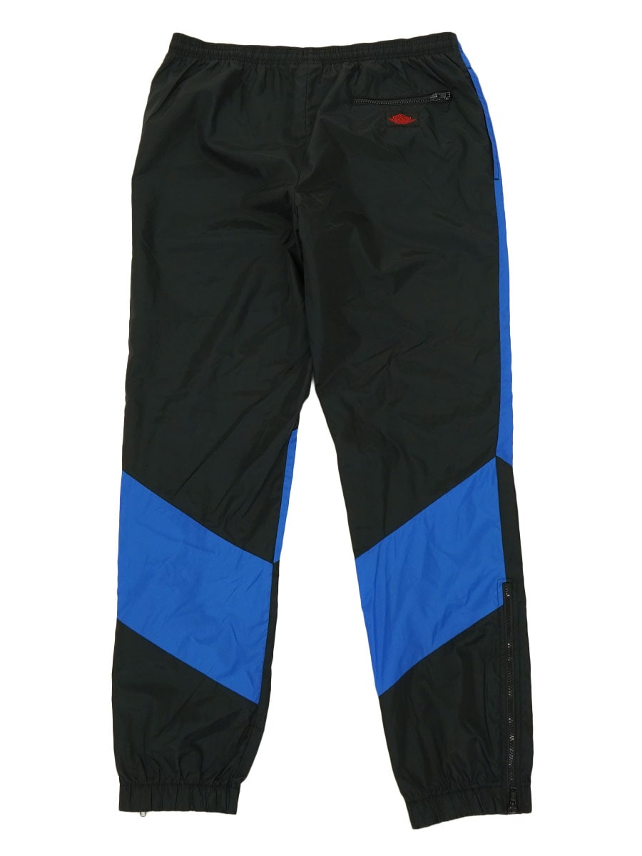 80's 紺タグ NIKE ''AIR JORDAN'' 2トーン切り替え ナイロンパンツ 黒青 表記(L)