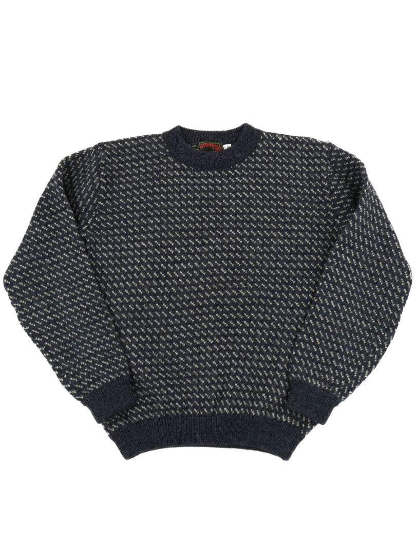 90's BOSTON TRADERS バードアイ セーター 表記(XL) 